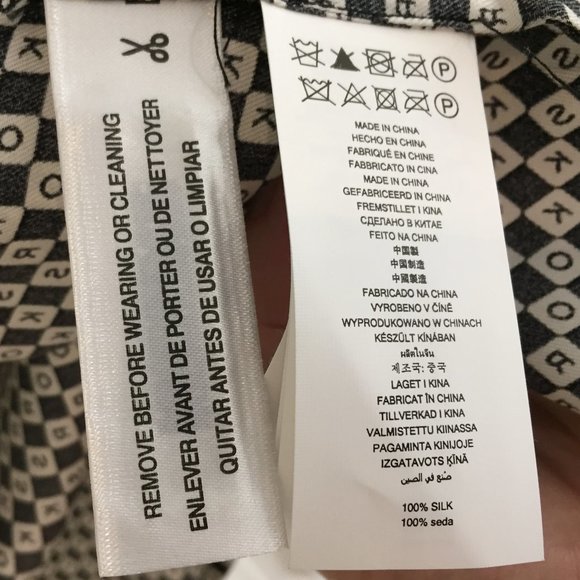 Beatufiul NWOT MICHAEL Michael Kors silk pajama shirt L - Picture 7 of 7